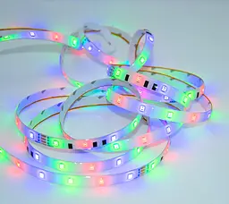 Світлодіодна стрічка RGB 3528, 4.5 м, біла, з пультом і блоком живлення - мініатюра 5