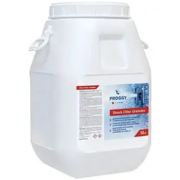 Шоковий хлор Froggy Shock Chlor Granules 50 кг у гранулах для швидкої обробки басейну