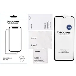 Захисне скло BeCover для Realme Note 50 10D Black (711669) - мініатюра 2