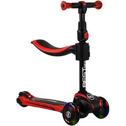 Самокат Best Scooter 60х18х34 см Червоно-чорний 000231426