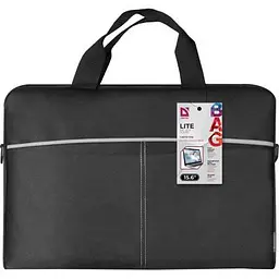Сумка для ноутбука Defender 15.6" LITE, Black (26086) - мініатюра 8
