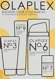 Набір для волосся Olaplex Smooth Your Style Hair Kit: еліксир 30 мл + сироватка 20 мл + крем 100 мл + олія 7.5 мл - мініатюра 3