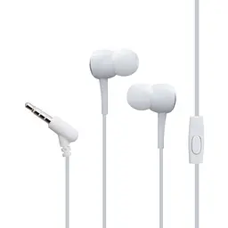 Дротові навушники Hoco M19 Drumbeat Universal, 3.5mm, 1.2m, Білий - мініатюра 2