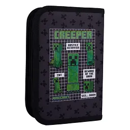 Шкільний пенал твердий одинарний з клапаном Yes Minecraft Team HP-03 - мініатюра 2