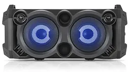 Колонка портативна 2.0 Real-El X-751 Black 2 x 18 Вт пластиковий корпус Bluetooth MicroSD/USB акумулятор 4000 мАг - мініатюра 2