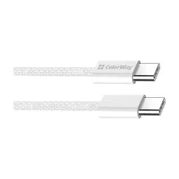 Дата кабель USB-C to USB-C 1.0m 60W 3.0А grey ColorWay (CW-CBPDCC061-GR) - мініатюра 3