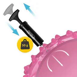 М'яч для пілатесу, йоги, реабілітації 4FIZJO 20 см (масажний) Pink (P-5905973402347) - мініатюра 4