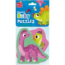 Бебі пазли на магніті Vladi Toys Малюк зможе Динозаврики 9 елементів (VT3208-27) - мініатюра 2