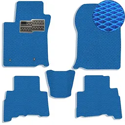 Килимки в салон EVA для Toyota Prado 150 2010-2021 (Металевий підп'ятник) Сині 5 шт