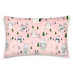 Комплект постільної білизни Cosas дитячий без простирадла ANIMALS CS5 110 x 140 см (AnimalsWinterRose_140_2) - мініатюра 3