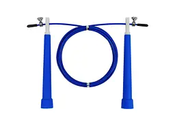 Швидкісна скакалка EasyFit Speed ​​Cable Rope 3 м із сталевим тросом синя (EF-2039-BL)