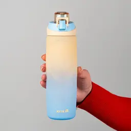 Пляшечка для води Kite бежево-синя 760 мл (K26-1200-1) - мініатюра 4