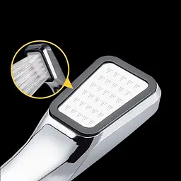 Душова лійка Rea Eco Power + шланг + тримач хром REA-P8586, Хром - мініатюра 6