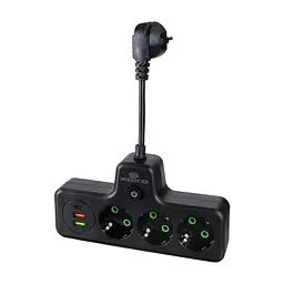 Мережевий фільтр живлення XoKo XK-SPW-3-2-1-BK