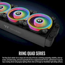 Вентилятор Thermaltake Riing Quad 12 RGB Radiator Fan TT Premium Edition (CL-F088-PL12SW-C) - мініатюра 5