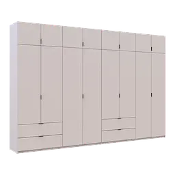 Розпашна Шафа для одягу Doros Лукас Кашемір 4+4 ДСП 360х50х240 (42005144) - мініатюра 6