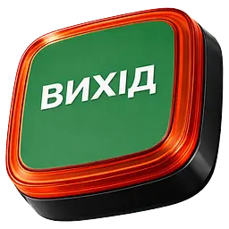 Бездротовий світловий адресний пожежний сповіщувач Ajax EN54 FireProtect (VAD) ВИХІД Black