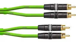 Коммутационный аудио кабель 2xRCA—2xRCA 1.5м Cordial CEON DJ RCA 1,5 G - мініатюра 1