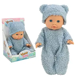 М'яка лялька-пупс у костюмі тварини з блакитними очима, 20 см (YL2520C-B)
