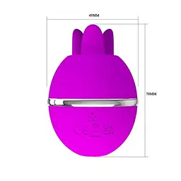 Кліторальний стимулятор Pretty Love Gemini Ball Purple - мініатюра 3