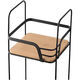 Полиця з ручкою Ardesto minimalism 2-ярусна 31х7.5х31см, чорний (ARHK4511B) - мініатюра 3