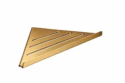 Кутова полиця VBI Quadro Slim brushed gold VBI-049601BG