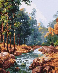 Картина по номерам Пейзаж. Карпатсикй фонтан 40x50 см Идейка KHO2882