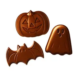 Шоколадні цукерки SKIPPY Milk Chocolate Peanut Butter Halloween Shapes Candy 100г - мініатюра 3