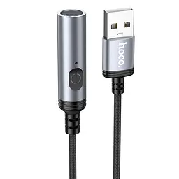 Портативний прикурювач запальничка Hoco UA30 USB Black - мініатюра 3