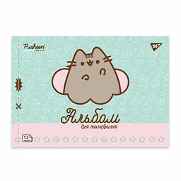 Альбом для малюв. на скобі 12/100 А4 з перфор. Pusheen №130588/Yes/ - мініатюра 2