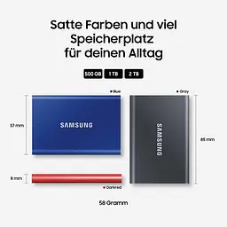 Портативний SSD Samsung 1TB USB 3.2 Gen 2 Type-C T7 teh0024701 - мініатюра 8