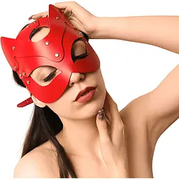 Маска кішечки Art of Sex - Cat Mask, Червоний - мініатюра 3