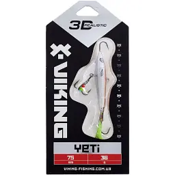 Балансир Viking Fishing Yeti Ice Jig 75mm 36.0g #12 Smoke Anchovy - мініатюра 2