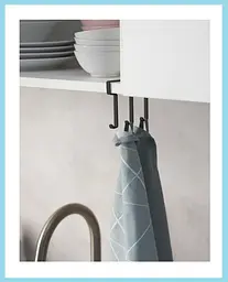 Вішалка із защіпкою IKEA, чорна - мініатюра 2