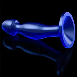 Анальна пробка Flawless Clear Anal Plug 6.5'' 16.5 см (синій) - мініатюра 3