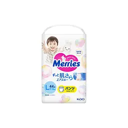 Підгузки Merries Трусики Super Jumbo L (9-14 кг) 44 шт. (4901301425874)