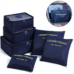 Набір дорожніх органайзерів для речей Laundry Pouch (Бордовий) - мініатюра 6