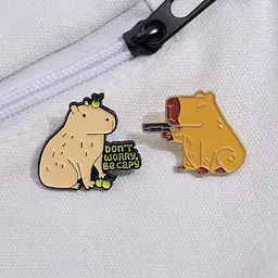 Значок Мем Капібара Capybara 2 см P MEM 03 - мініатюра 2