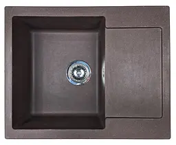 Кухонна мийка Adamant MINIMAL коричнева 615x495x200 мм, з крилом 61,5 см