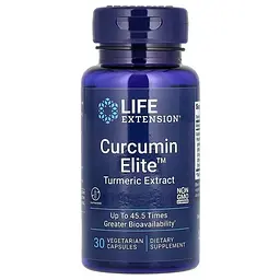 Куркума и Куркумин Curcumin Elite Turmeric Extract 30 Capsules Life Extension vit0005563
