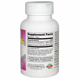 Кальцій 600 + D3 21st Century Health Care Calcium 600+D3 75 капсул - мініатюра 2