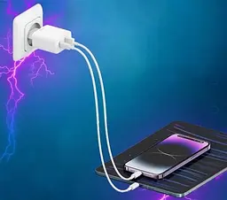 Зарядний пристрій 2 порти Xiaomi CUKTECH A19 30 W Charger (Type-A + Type-C) біле - мініатюра 3