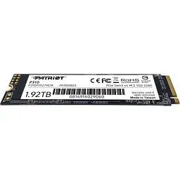 SSD накопичувач Patriot P310 1.92TB (P310P192TM28) [151758] - мініатюра 3
