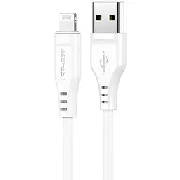 Кабель USB 2.0 AM-Lighting, 1,2 м, 2,4 A, TPE C3-02 Білий Acefast 6974316280835