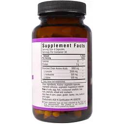 BCAAs Bluebonnet Nutrition розгалужені ланцюги амінокислот 120 капсул - мініатюра 2