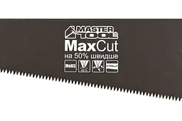 Ножівка ручна MasterTool по дереву 450 мм 7T х 1" потрійне заточування з тефлоновим покриттям - мініатюра 2