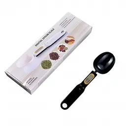 Електронна мірна ложка ваги кухонна 0.1 гр хв 500 гр чорна DIGITAL SPOON SCALE - мініатюра 5