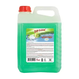 Засіб для ручного миття посуду San Clean Яблуко 5 кг (4820003541005)