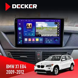 Штатна магнітола BMW X1 (E84) 2009-2012 Decker D10-009 4x64, DSP, 4G, 2k Decker (НФ-00008157)