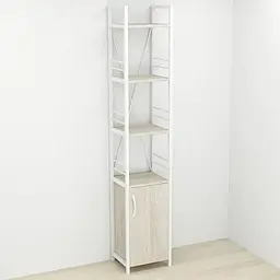 Етажерка 4/34 Ferrum-decor Серії Конект із тумбою 179x34x28 Білий ДСП Сонома (FRD-104473)